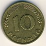 10 Pfennig Germany 1949 KM# 103. Uploaded by Granotius